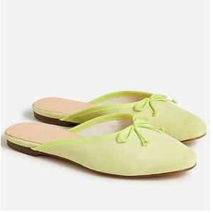 J. CREW Zoe Ballet Flat Mules in Suede, SZ 8 - NEW